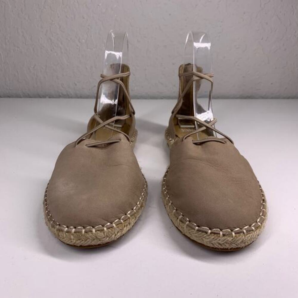 EILEEN FISHER Tan Nubuck Lace-Up Espadrille Sandals Size‎ 8.5 - Picture 4 of 10